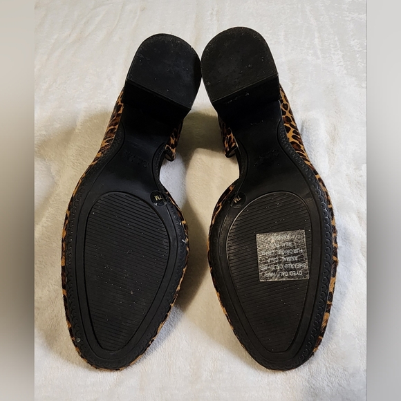 Calf Hair Leopard Print Heels By Alex Marie, EUC, SIZE 7 - Picture 7 of 7